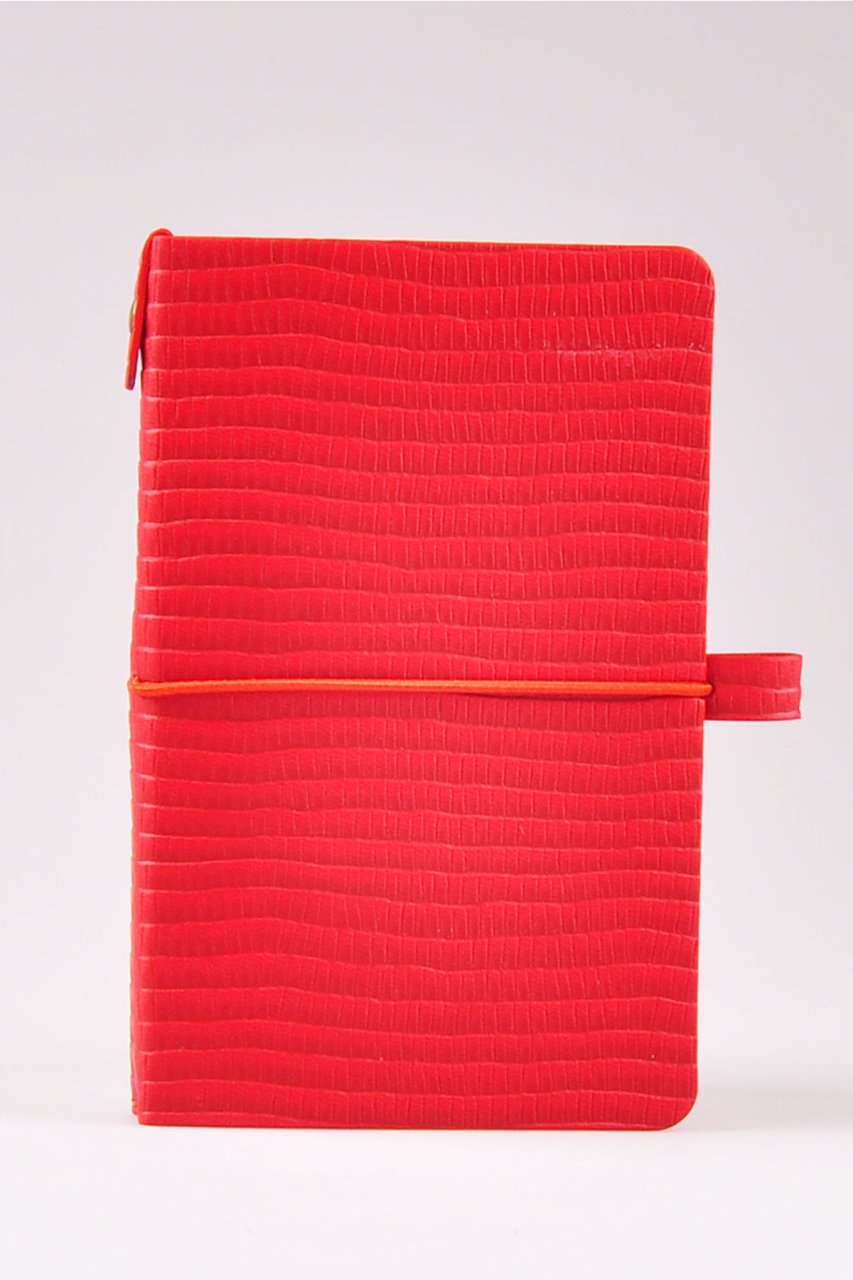 Fabio Ricci Lycian Tejo 9x14 cm   Üçlü Defter Kırmızı