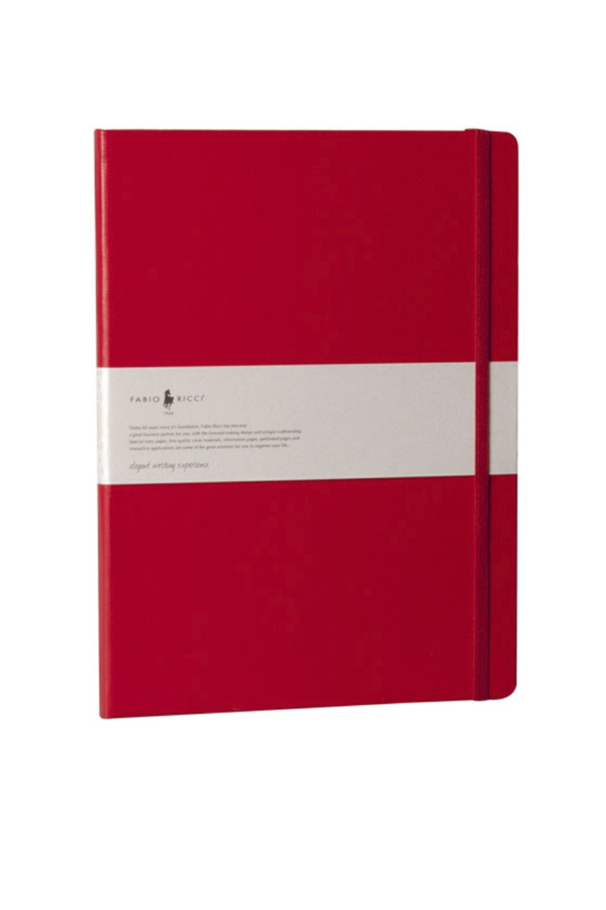 Fabio Ricci Elio 19X25cm Noktalı Defter Kırmızı