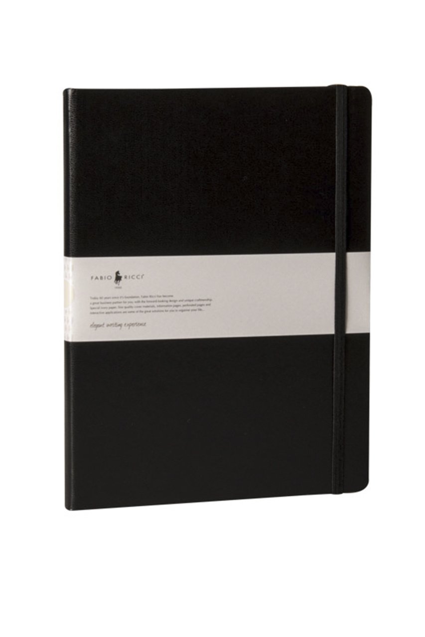 Fabio Ricci Elio 19X25cm Noktalı Defter Siyah
