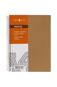 Fabio Ricci A4 Kraft Spiralli Çizim Defteri