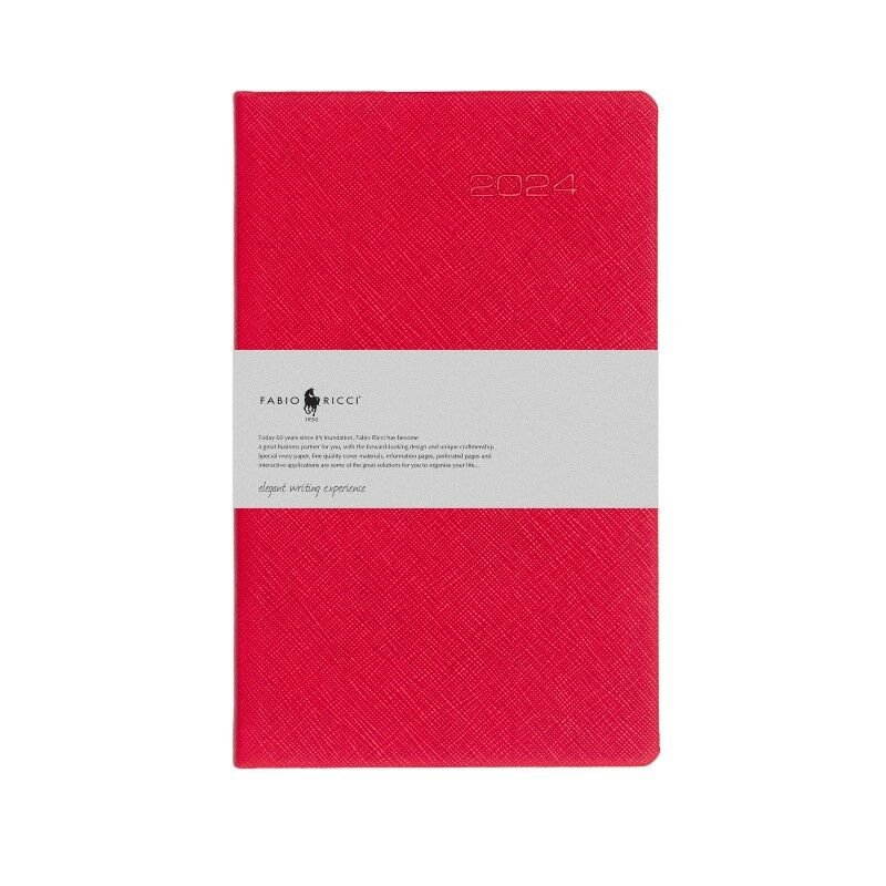 Fabio Ricci 13x21cm Günlük Ajanda 1030 - 2026 Kırmızı