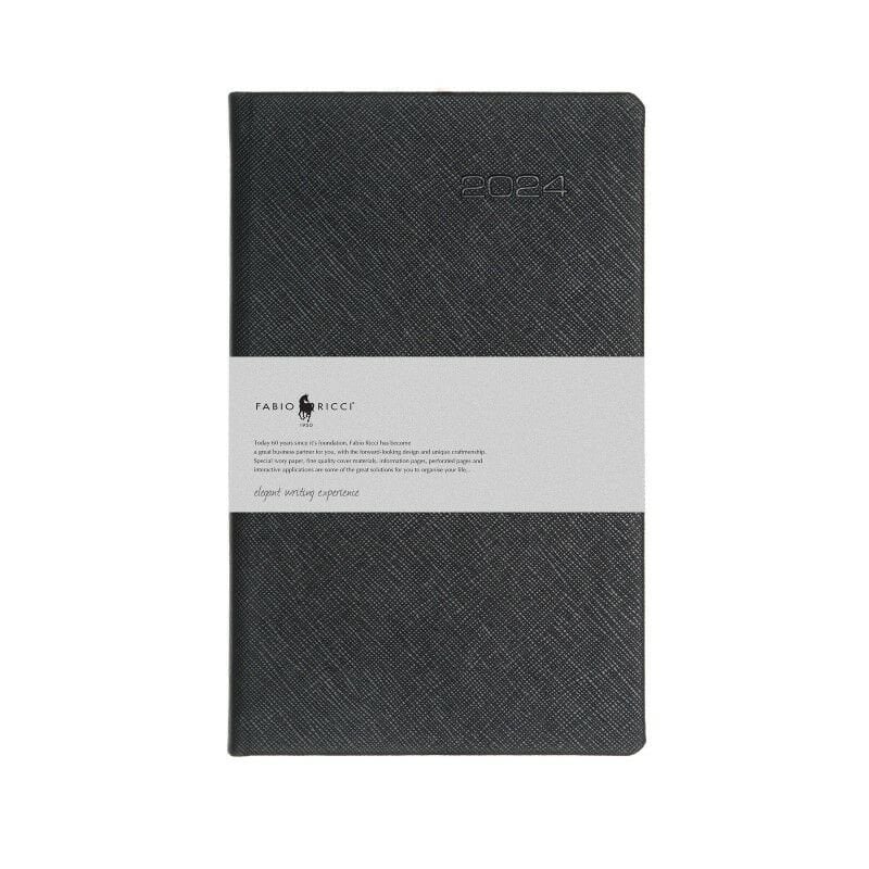 Fabio Ricci 13x21cm Günlük Ajanda 1030 - 2026 Siyah