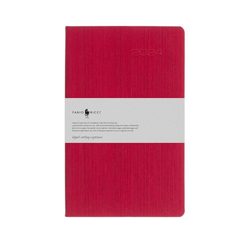 Fabio Ricci 13x21cm Lepidus Haftalık Ajanda 1032 - 2026 Bordo