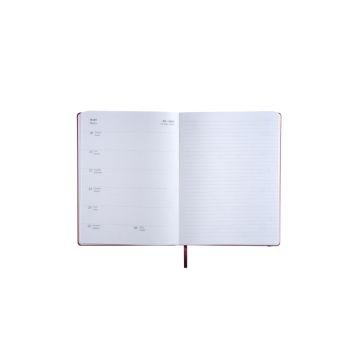 Fabio Ricci 19x25cm Lepidus Haftalık Ajanda 1034 - 2026 Bordo