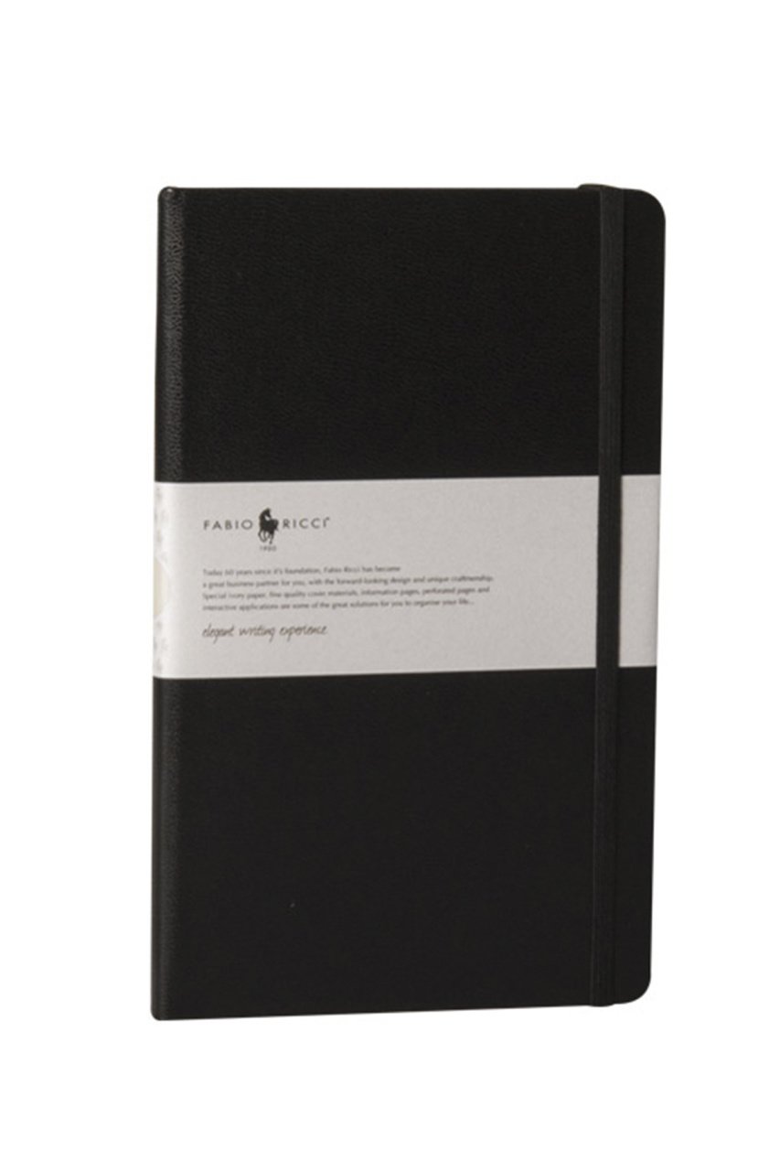 Fabio Ricci Elio 13x21cm Noktalı Defter Siyah