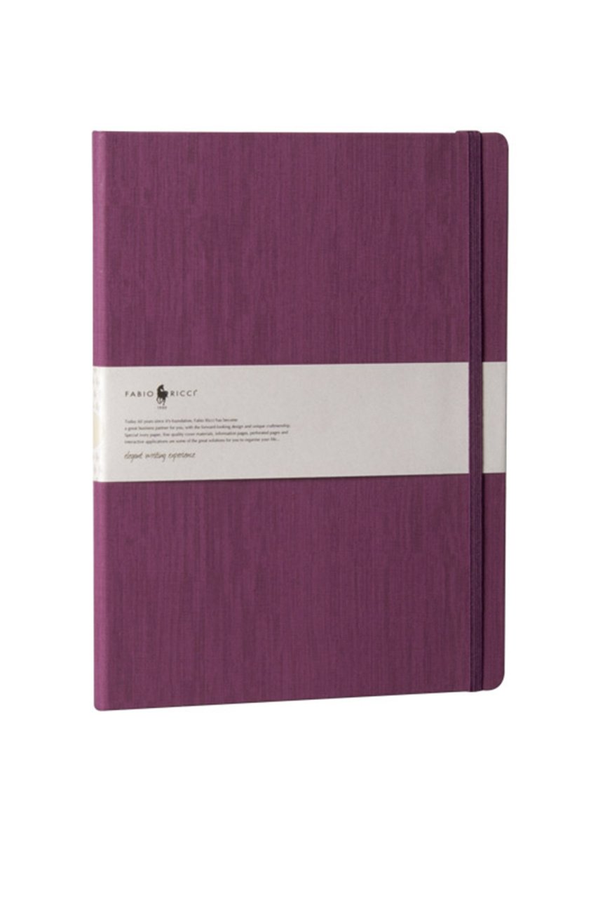 Fabio Ricci Lepidus 19x25cm Noktalı Defter Mor