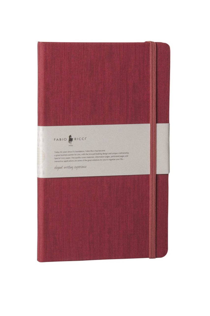 Fabio Ricci Lepidus 13x21cm Noktalı Defter Bordo