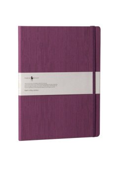 Fabio Ricci Lepidus 19x25cm Çizgili Defter Mor