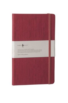 Fabio Ricci Lepidus 13x21cm Çizgili Defter Bordo