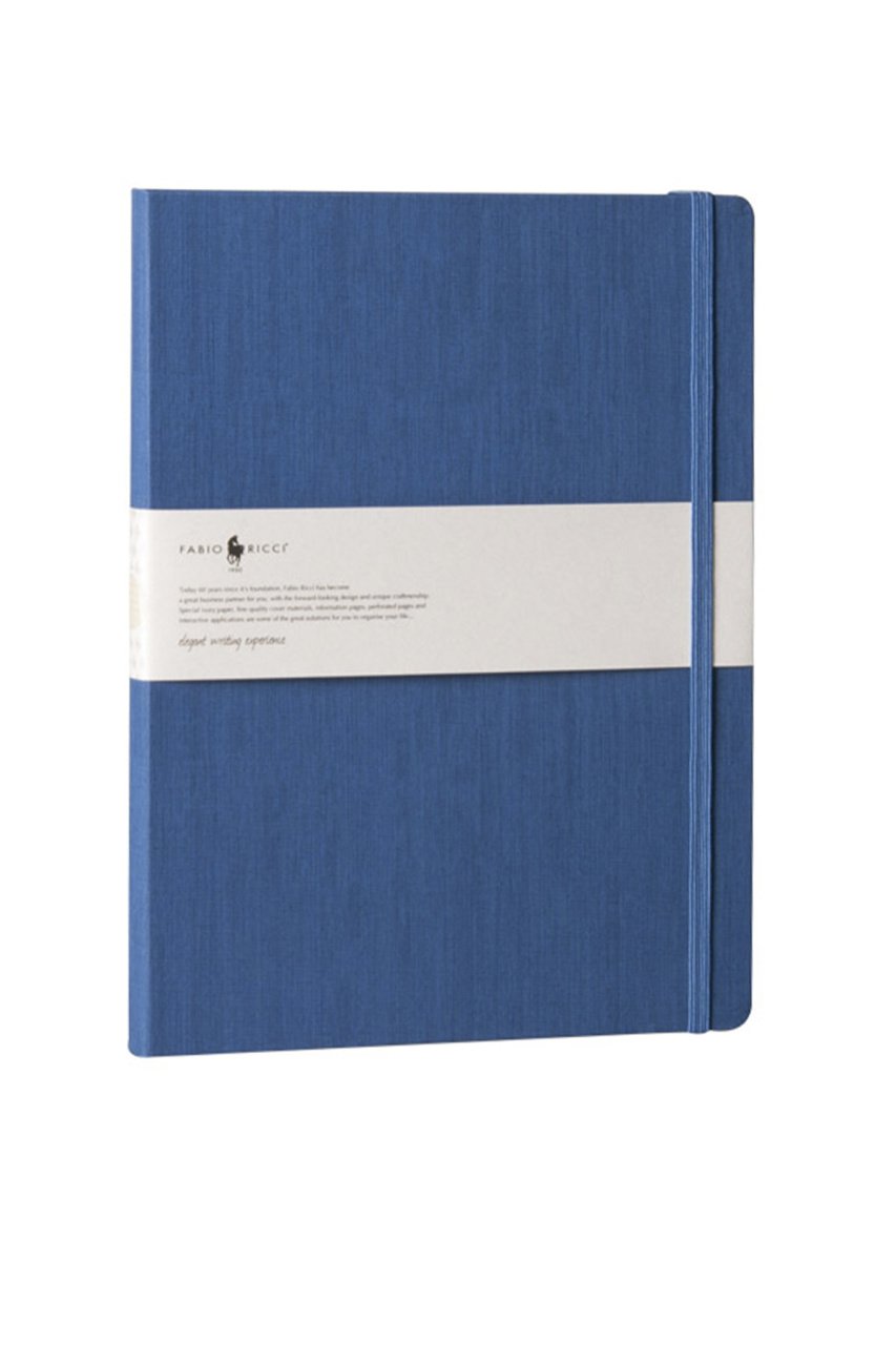 Fabio Ricci Lepidus 19x25cm Kareli Defter Saks Mavisi