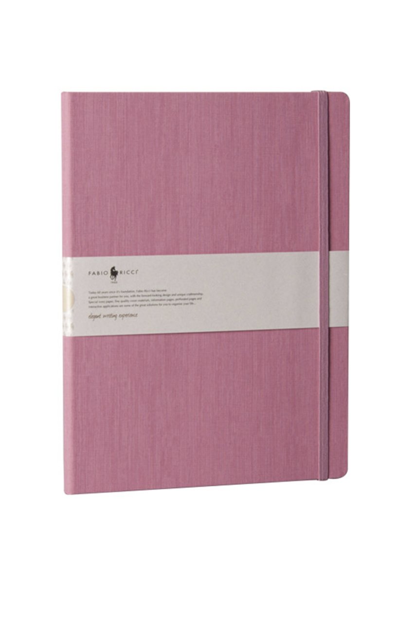 Fabio Ricci Lepidus 19x25cm Çizgisiz Defter Pembe
