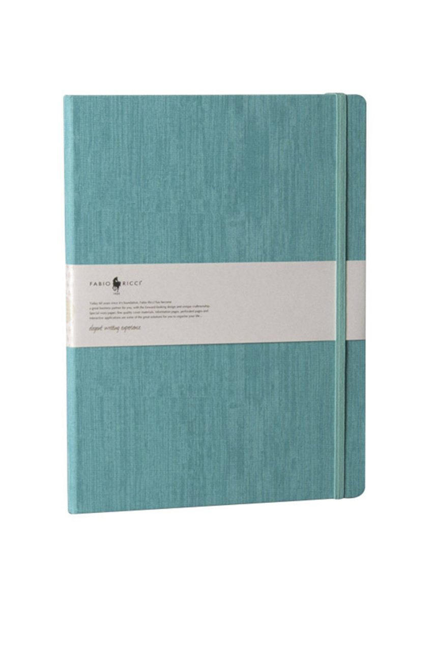 Fabio Ricci Lepidus 19x25cm Çizgisiz Defter Turkuaz
