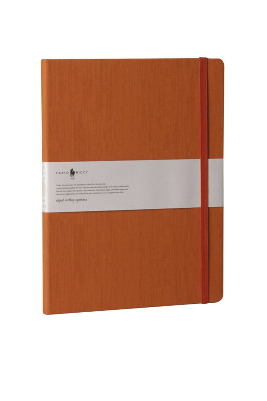 Fabio Ricci Lepidus 19x25cm Çizgisiz Defter Turuncu