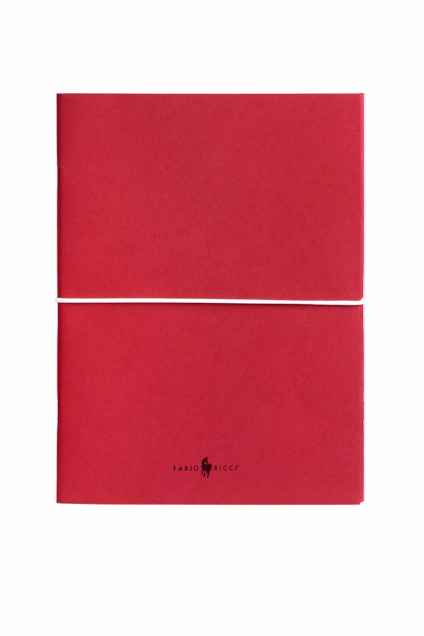 Fabio Ricci Z Notes 19x24 cm Düz - Düz İkili   Defter Kırmızı