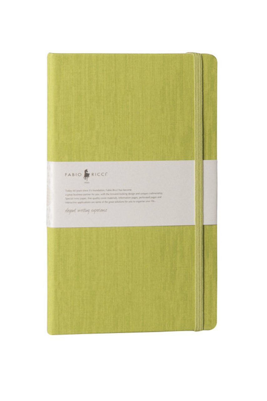 Fabio Ricci Lepidus 13x21cm Kareli Defter Yeşil