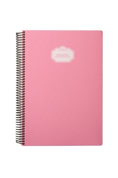Fabio Ricci Creatic Sketch A4 21x29,7 cm Spiralli Çizim Defteri Pembe